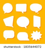 white blank speech bubbles... | Shutterstock .eps vector #1835644072