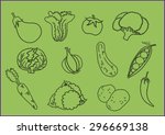 vector collection hand draw of... | Shutterstock .eps vector #296669138