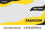 modern fashion beauty banner... | Shutterstock .eps vector #1358189852