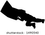 silhouette over white with... | Shutterstock . vector #1490540