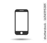 mobile phone icon vector.... | Shutterstock .eps vector #1656595285
