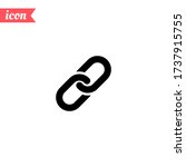 link icon. chain icon. vector... | Shutterstock .eps vector #1737915755