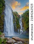 Small photo of Panorama Route South Africa, Lisbon Falls South Africa, Lisbon Falls is the highest waterfall in Mpumalanga, South Africa. The waterfall is 94 m high. The waterfall lies on the Panorama Route.