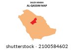 al qassim map highlighted on... | Shutterstock .eps vector #2100584602
