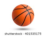 Basketball ball over white background. 