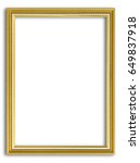 gold frame for painting or... | Shutterstock . vector #649837918