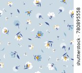 Blossom  Floral Pattern In The...