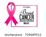 breast cancer awareness... | Shutterstock .eps vector #729689512