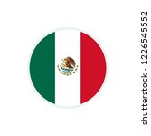 mexico flag. mexico circle flag. | Shutterstock .eps vector #1226545552