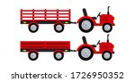 Farmer Tractor With Trailer...