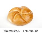 Roll bread isolated on white background