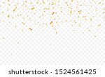 gold confetti. celebration... | Shutterstock .eps vector #1524561425