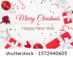merry christmas and happy new... | Shutterstock . vector #1572440605