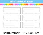set stickers for design. empty... | Shutterstock .eps vector #2173503425