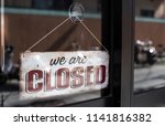 Closed Sign In A Shop Window