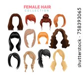 Female Hair Vector Collection
