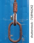 Small photo of Rusted and declassified sling. Old piece of lifting equipment.