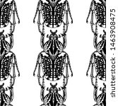 beetles seamless pattern.... | Shutterstock . vector #1463908475