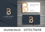luxury vector logotype with... | Shutterstock .eps vector #1070170658