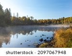 Morning on the Michigamme River - Republic, Michigan - September 2021