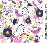Seamless Floral Pattern With A...