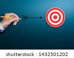 business goal achievement... | Shutterstock . vector #1432501202