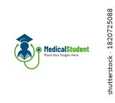 medical student vector logo... | Shutterstock .eps vector #1820725088