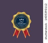 best restaurant award. golden... | Shutterstock .eps vector #1405393112