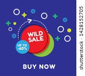wild sale banner design... | Shutterstock .eps vector #1428152705