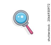 cartoon magnifying glass.... | Shutterstock .eps vector #2066930972