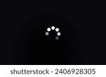 Load icon on black background 