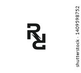 vector abstract rr logo. design ... | Shutterstock .eps vector #1409598752