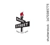 vector rebel street logo... | Shutterstock .eps vector #1670385775