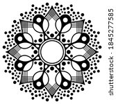 circular pattern in form of... | Shutterstock .eps vector #1845277585
