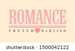 romance french darling graphic... | Shutterstock .eps vector #1500042122