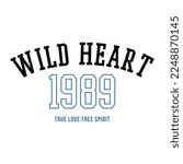 wild heart 1989 lettering...