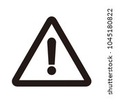 attention sign icon. warning... | Shutterstock .eps vector #1045180822