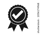 approved certified icon.... | Shutterstock .eps vector #1056174968