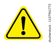danger sign. attention sign... | Shutterstock .eps vector #1137961772