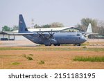 Small photo of Thailand - 3rd March 2020 : United States Air Force (USAF) C-130J Super Hercules from the 374th Airlift Wing (Yokota Air Base) landing at Korat airbase.