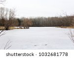 Frozen Pond. February In New...
