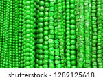 Green Beads Background....