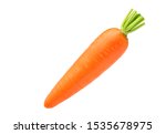 Fresh carrot isolated on white...