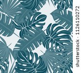 tropical seamless pattern with... | Shutterstock .eps vector #1126110272