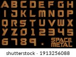Space Metal Alphabet 3d...