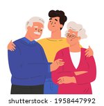 portrait of happy family... | Shutterstock .eps vector #1958447992