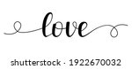 love hand lettering ... | Shutterstock .eps vector #1922670032