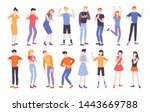 people expressing different... | Shutterstock .eps vector #1443669788
