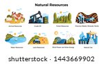 natural resources set with land ... | Shutterstock .eps vector #1443669902