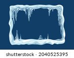 Abstract Rectangle Snow Frame...